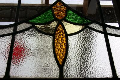 Images of stained glass at the Old Stonehouse in Campbelville