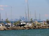 City skyline from Port Credit...