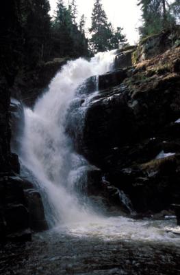 Karkonosze: waterfall