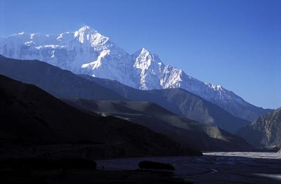 Nilgiri above Kali Gandaki river
