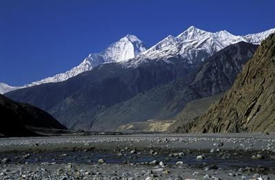 Dhaulagiri above Kali Gandaki river valley