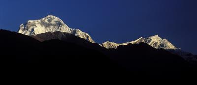 Dhaulagiri and Tukuche peak from Sikha