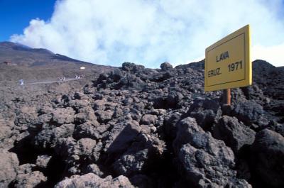 Etna's lava field