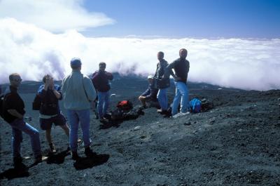On the way to Etna's craters