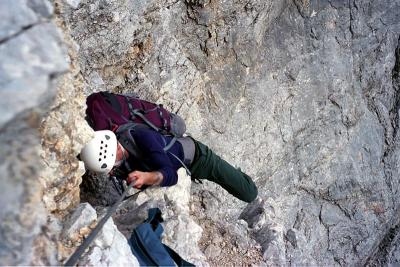  Via ferrata Fr. Berti in the Sorapiss massif