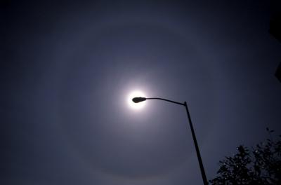 22 deg solar halo