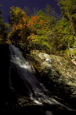 Waterfall in White Oak Canion in Shenandoah Mnts