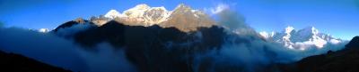 View from near Lapharma in the Gokyo valley