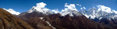 Solo Khumbu: view from above Pangboche