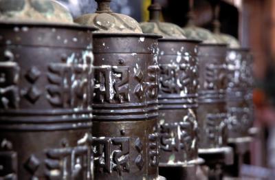 Kathmandu - prayer wheels
