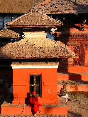 Kathmandu - Sadhu (Holy Man) in Durbar Square