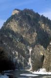 Pieniny: Sokolica peak above Dunajec river