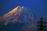 Mt Fuji from the town of Fuji