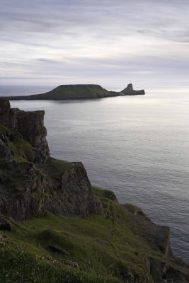 Worms Head after sunset