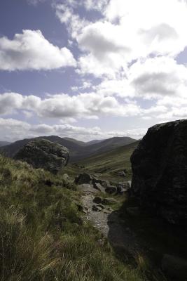 Looking East from downward path
