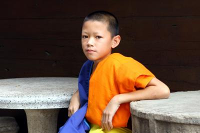 Young Buddhist monk: San Kamphaeng