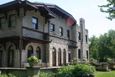 side of the mansion