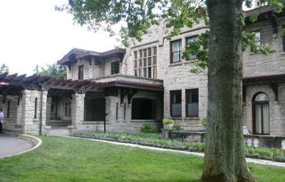 front of Fairlane mansion