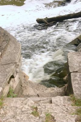 the stairs to overlook