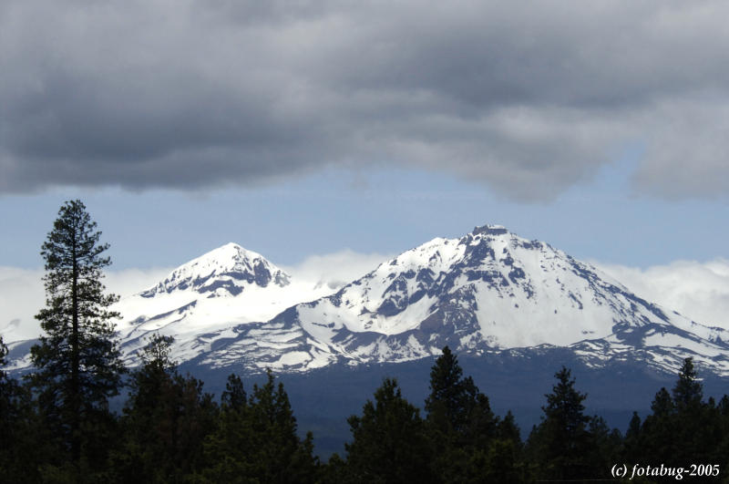 Middle and North Sisters - Cascades of Oregon