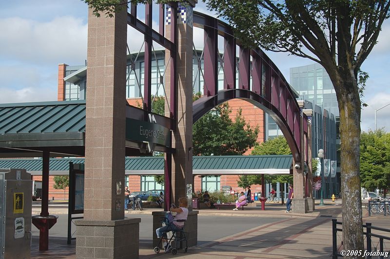 Eugene Transit station and library