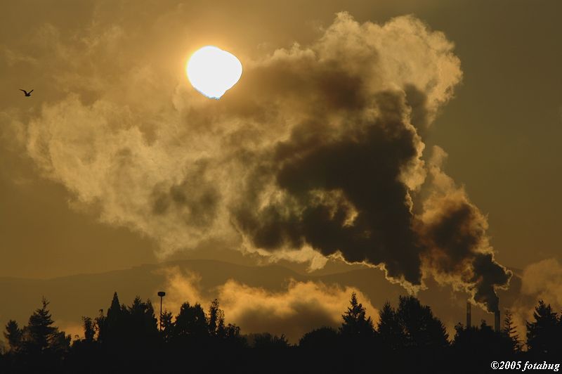 Sun breaks through