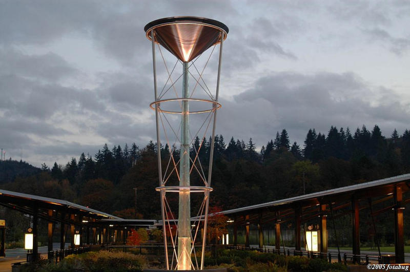 Transit station rain tower #2