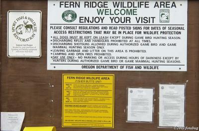 Welcome to Fern Ridge Wildlife Area