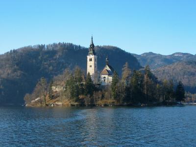 Island on Lake Bled