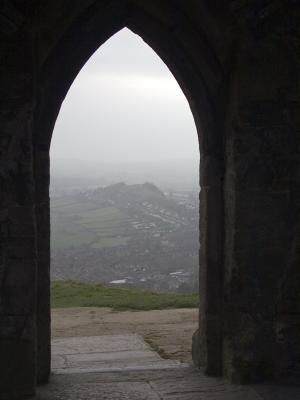 Through the archway...