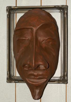 Mask med stålram, såld