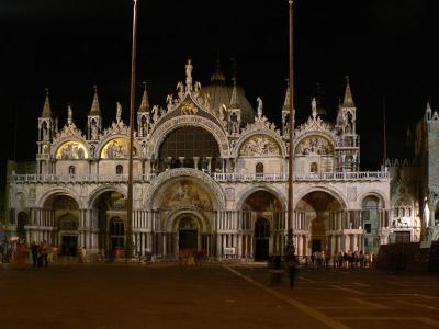 St Mark's Bassilica at night