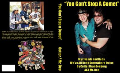 Stevie Ray Vaughan on the book cover that I designed