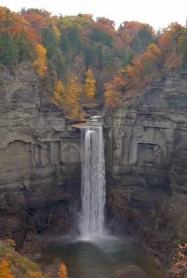 Taughannock, with fall color.