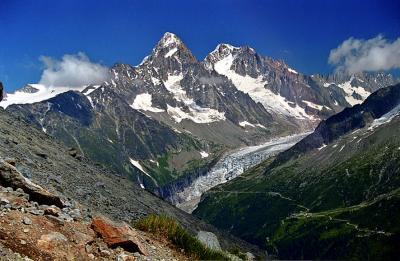 Glacier d'Argentire -Aiguilles du Chardonnet et d'Argentire