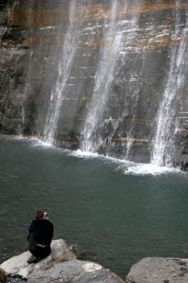 Water falls at Sixt (Haute Savoie - France)