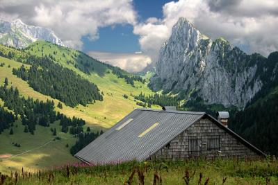 Vue des chalets