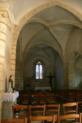 Eglise et statue de Saint-Goussaud