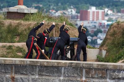 Prepare to fire the Noon Gun at Halifax Citadel