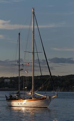 Halifax harbor at sunset