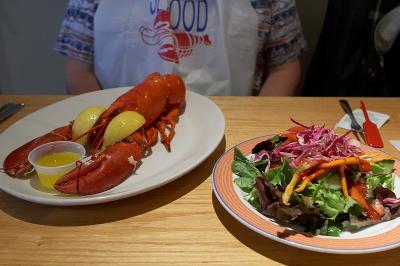Lobster dinner at Salty's