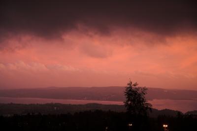 Oslofjord - thunderstorm is coming