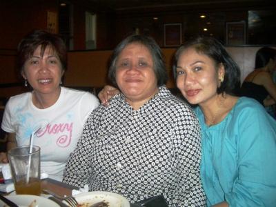 Bey, Claire and Judith in Makati
