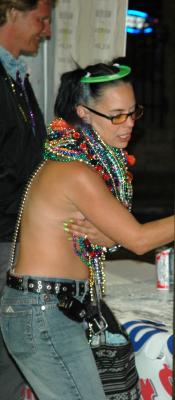 Later-Brunette w/o shirt or bra