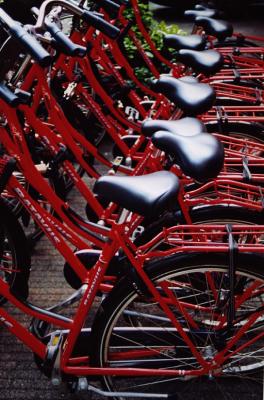 red bikes
