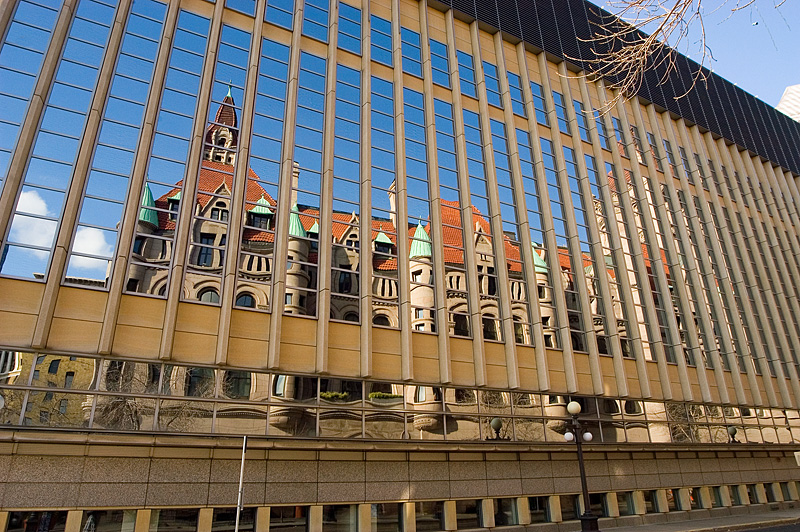 Landmark Center reflection