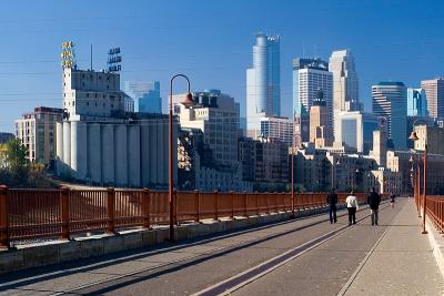 Minneapolis from the Stone Arch Bridge