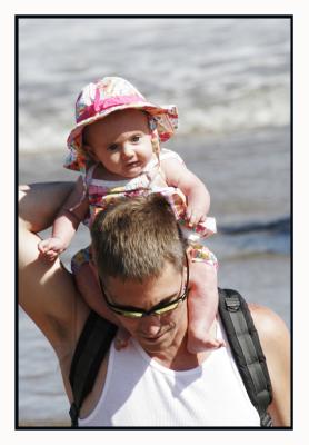 ...on Dad's shoulders.