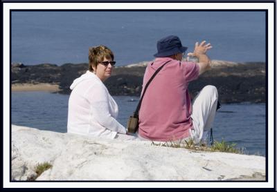 ...we head to Reid State Park where we look out over the ocean from...