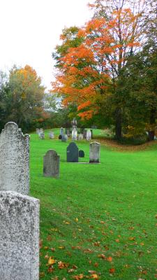 There's something about cemeteries in fall...